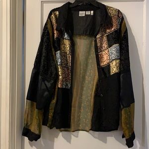 Vintage Carolina colors plus size top